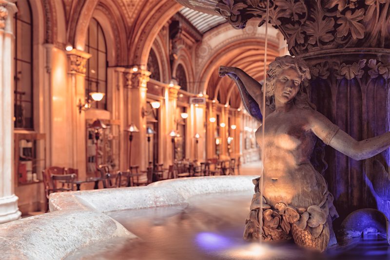 Palais Ferstel Passage in Wien - Donaunixenbrunnen
