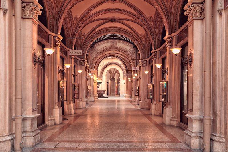 Palais Ferstel Passage in Wien - Ostteil der Passage