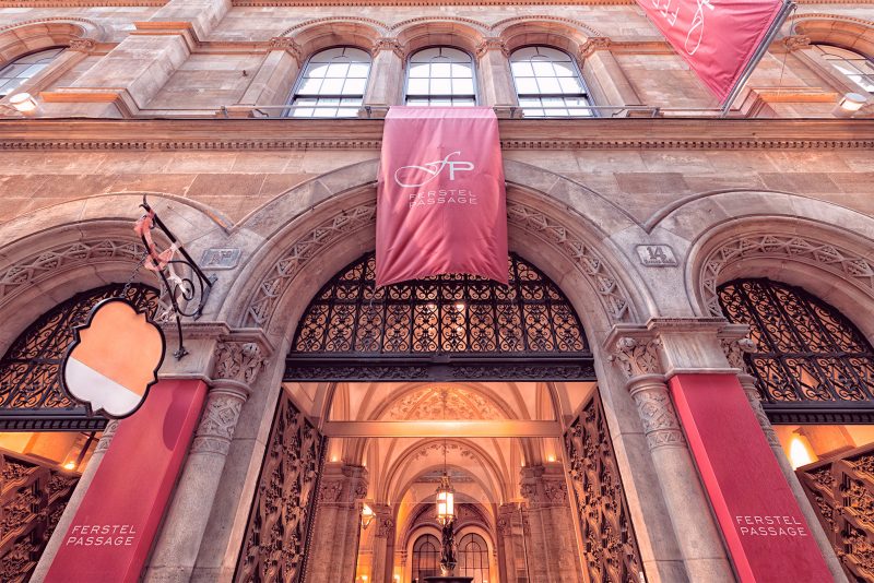 Palais Ferstel Passage in Wien - Westeingang